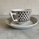 Set of three Adams cups and three saucers