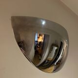 pair of chrome wall lights