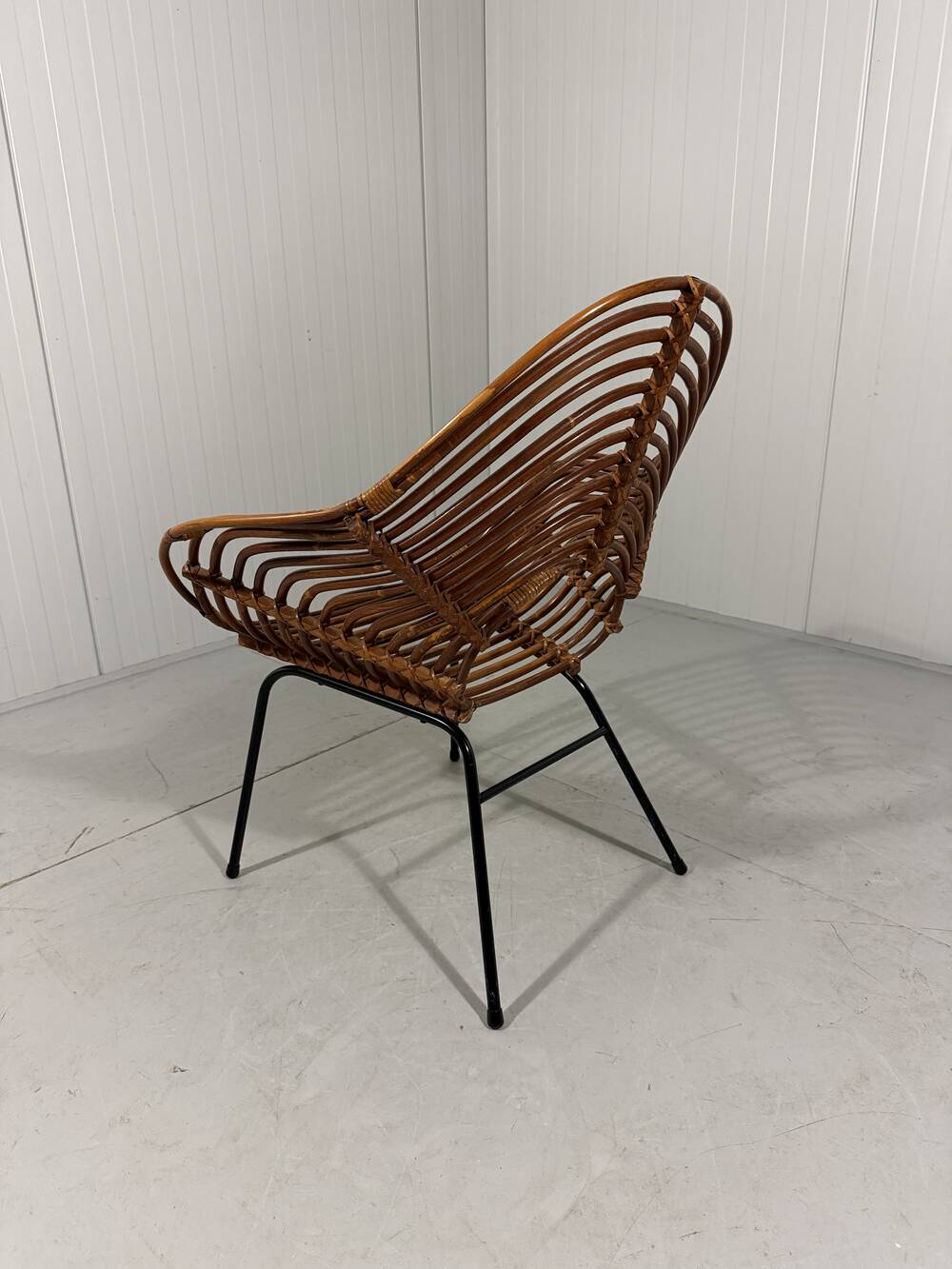 Rattan easy chairs by Rohé Noordwolde, Netherlands 1950-60’s