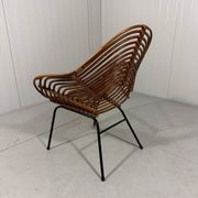 Rattan easy chairs by Rohé Noordwolde, Netherlands 1950-60’s