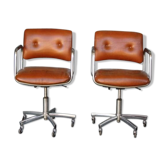 pair of armchairs vintage 1970 Tubulars