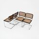 Set of 4 B32 model dining chairs by Marcel Breuer.