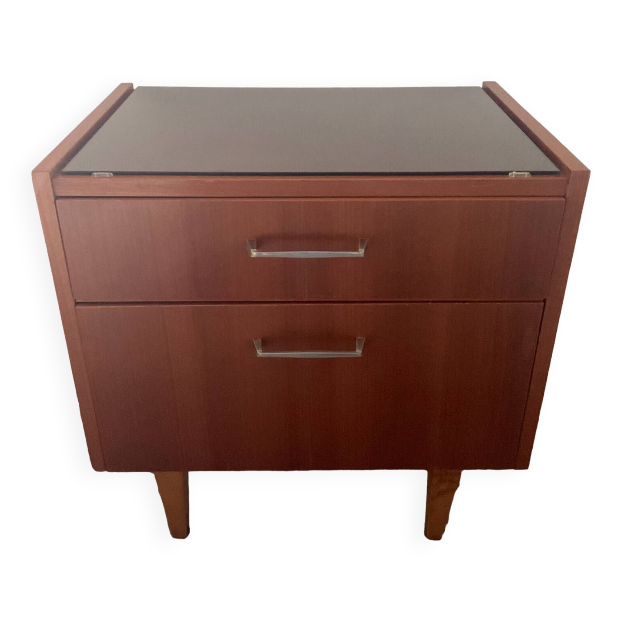 Scandinavian teak bedside table from the 60s and 70s