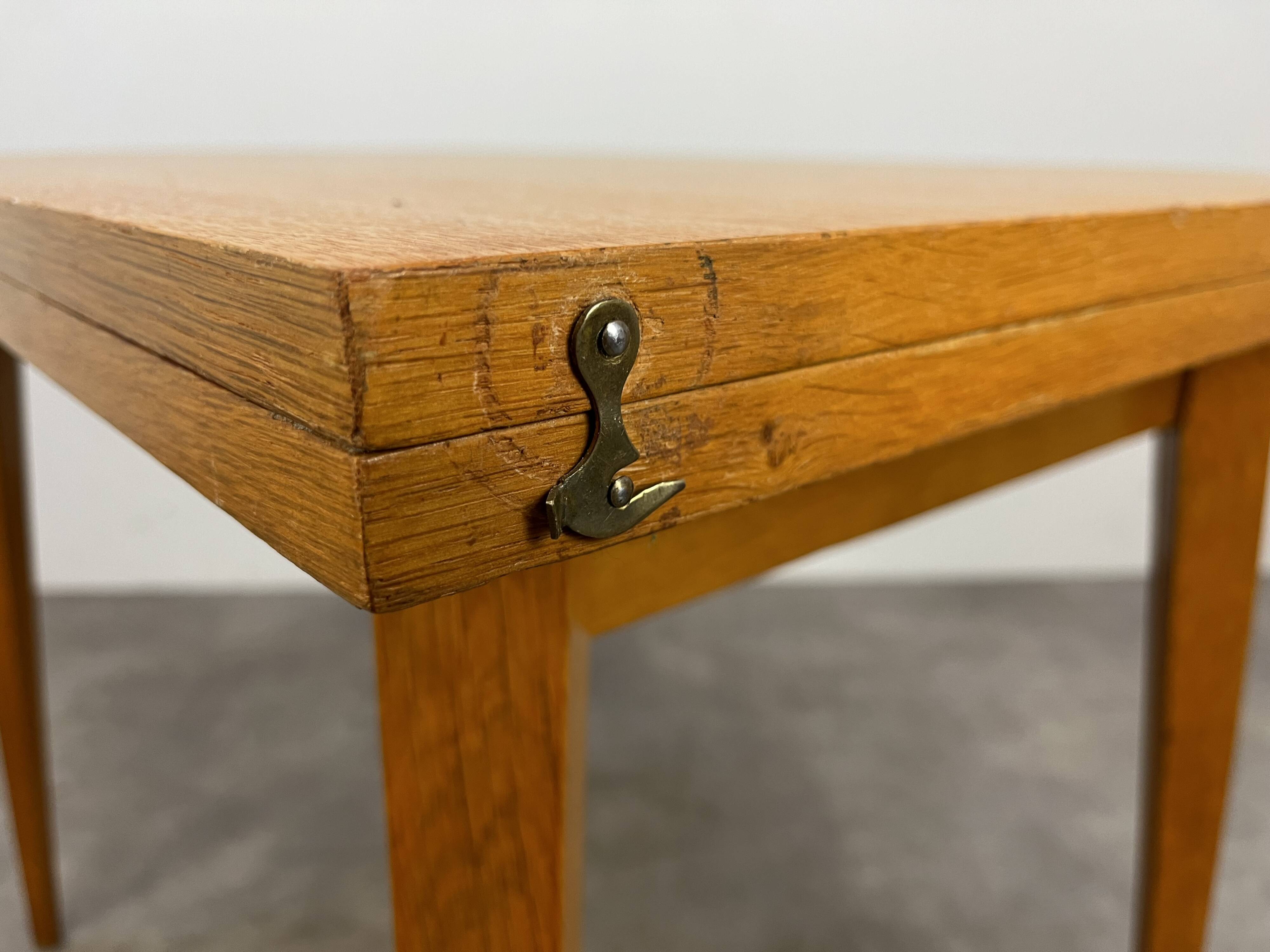 Vintage 50s compass foot portfolio table