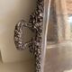 Large silver-plated copper serving tray from the 19th century - 80 x 48 cm