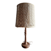 Lampe vintage en macramé