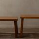 Brutalist Solid Oak Nesting Tables (Set of 3) – Dutch 1970s