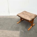 Modern Mid-Century Norwegian Siesta Pouf in Leather by Ingmar Relling for Westnofa, 1960s