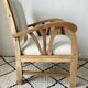 Restored colonial style armchair