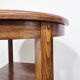 Table d'appoint en bois massif vintage des années 50