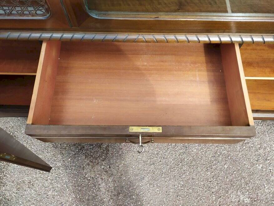 Louis XV Sideboard - Canework - Display Case - 4 Drawers - Wood