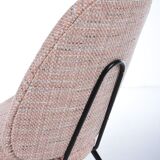 Vintage chair pair with metal legs, 1960s