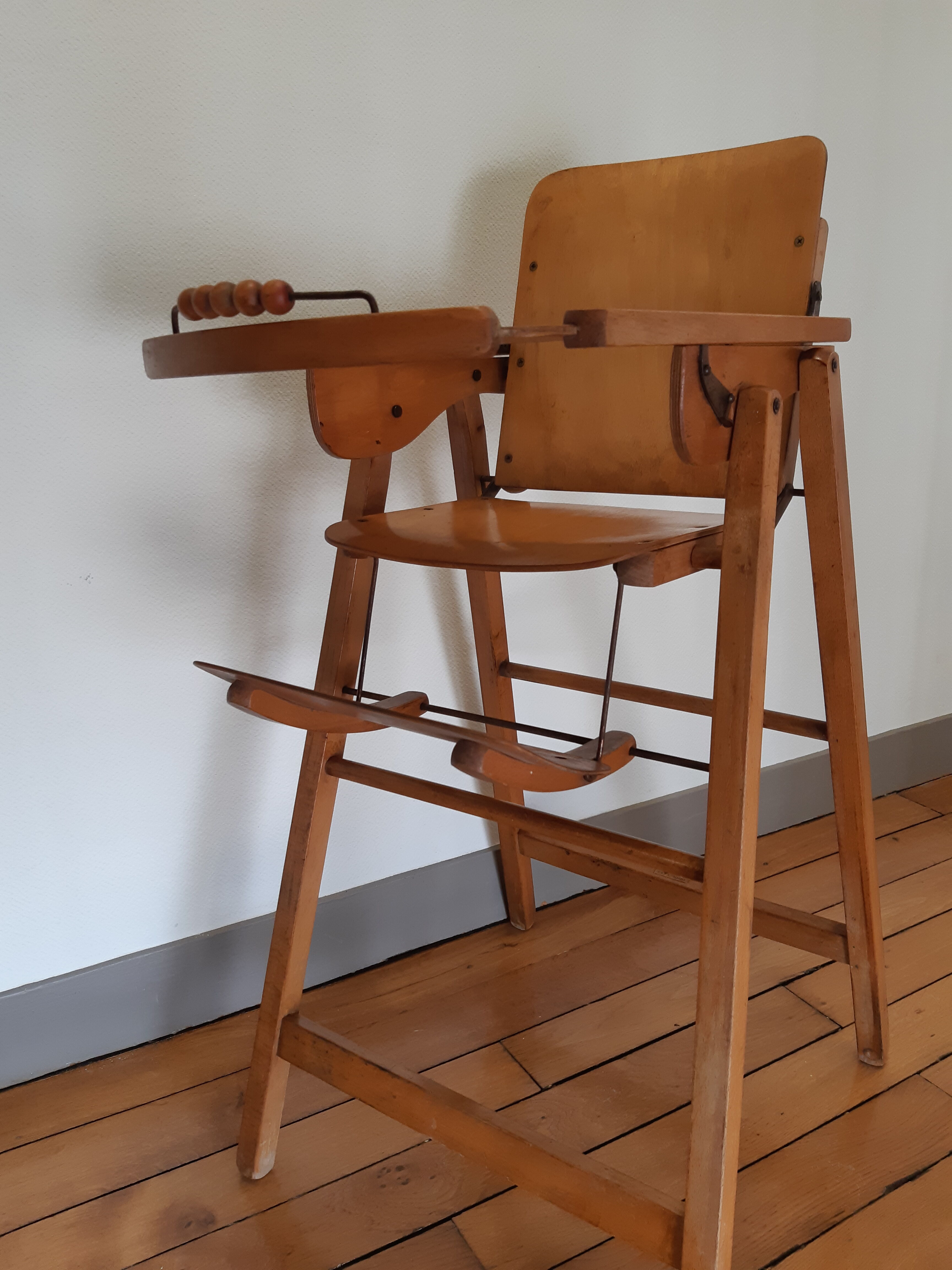 Vintage high folding chair