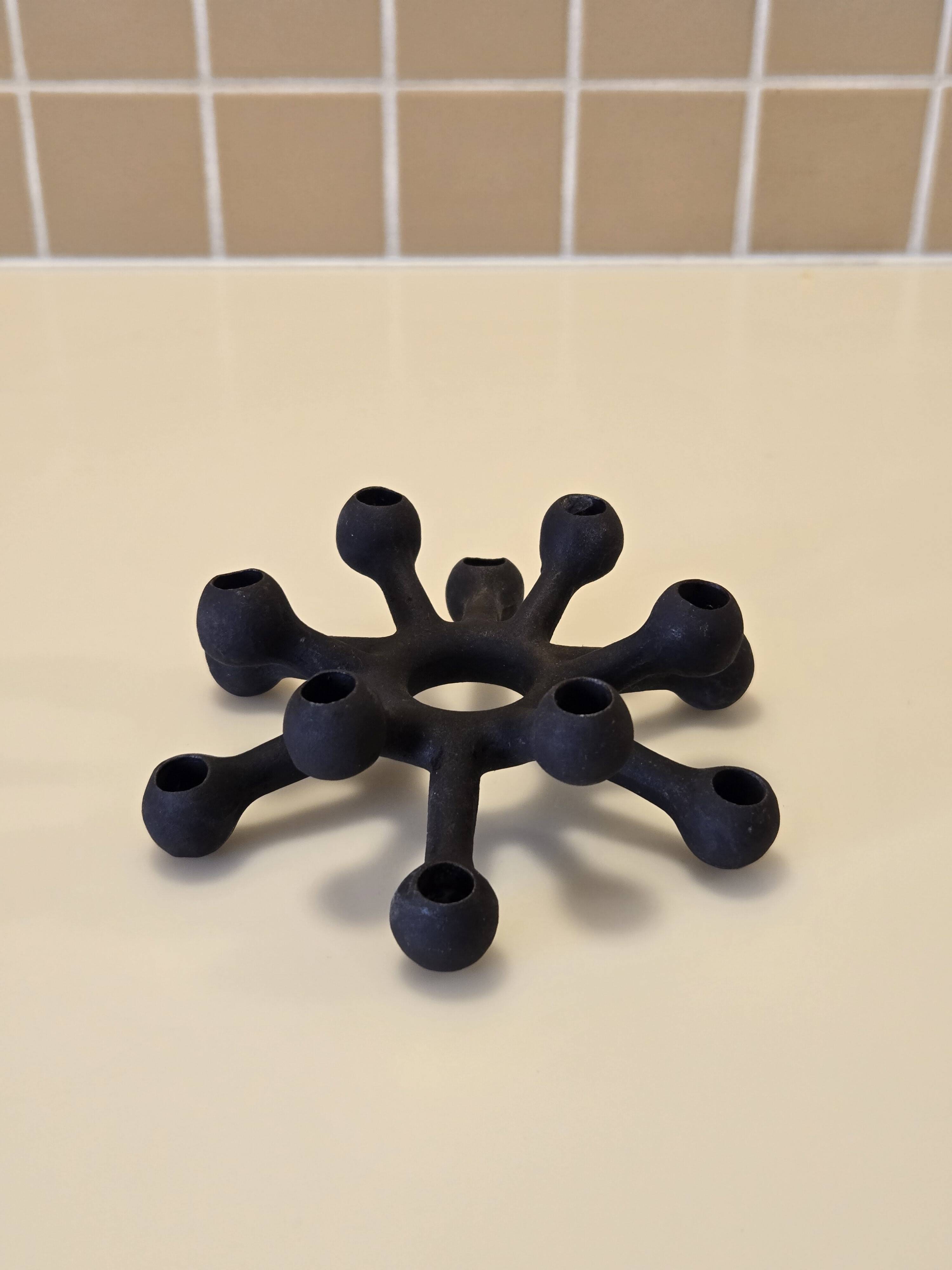Cast iron candle holder by Jens Quistgaard for Dansk - Scandinavian design 1970s