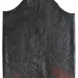 Old cast iron fireplace plaque