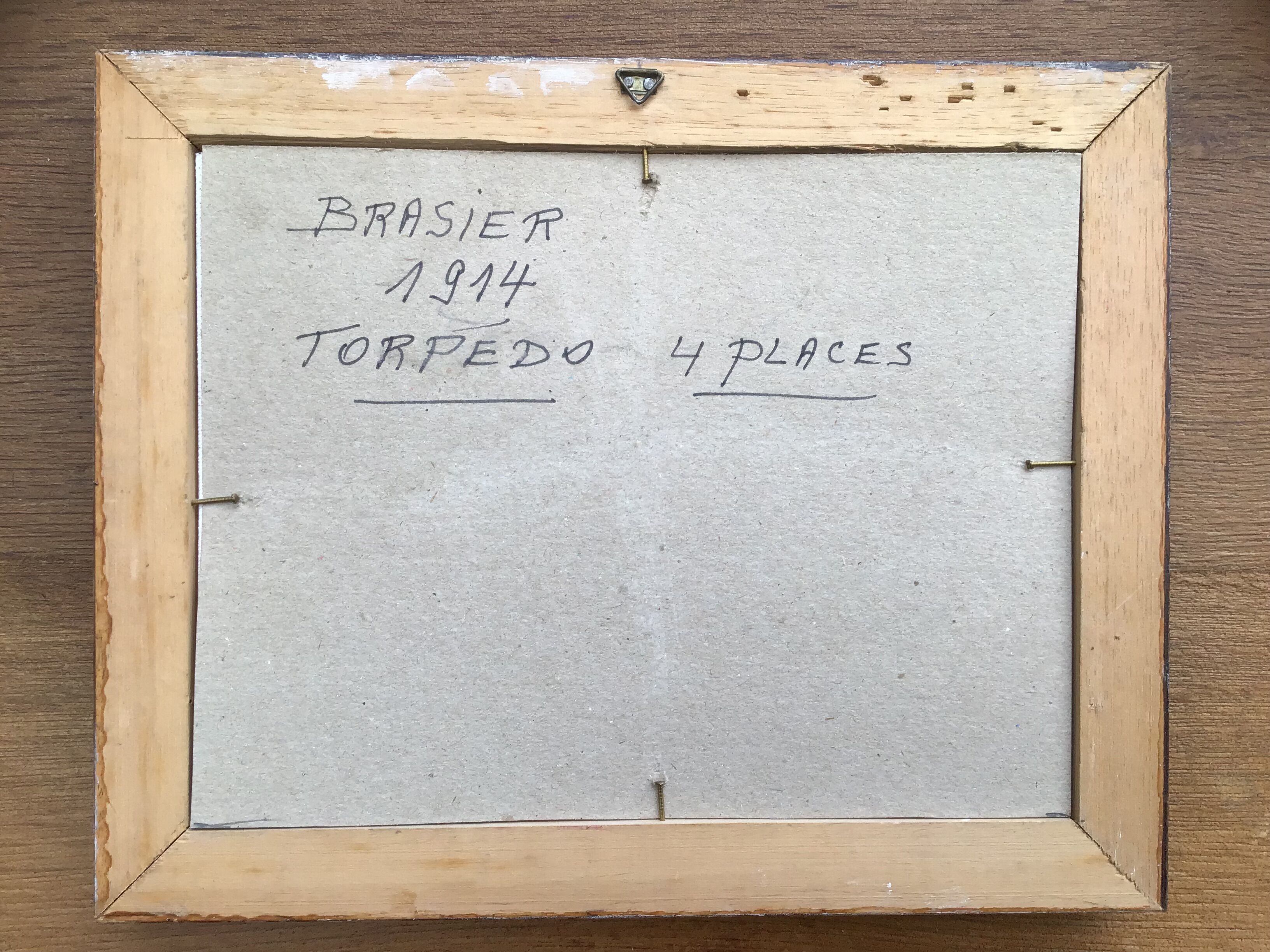 Pair vintage paintings representing 2 old tacots