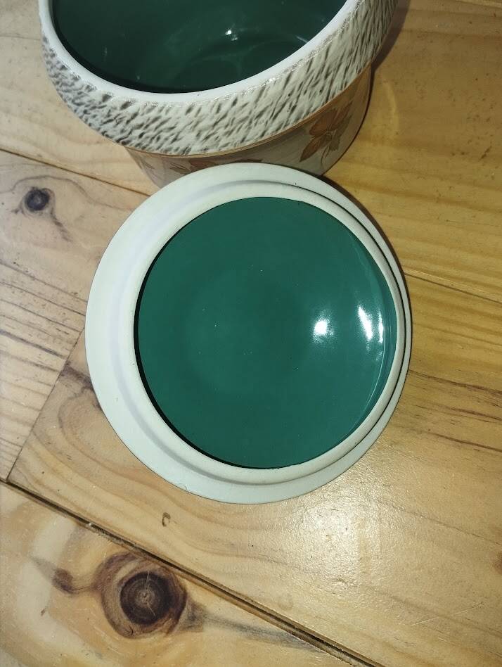 Vintage glazed stoneware bonbonnière by Jacques Breugnot – 1960s/70s