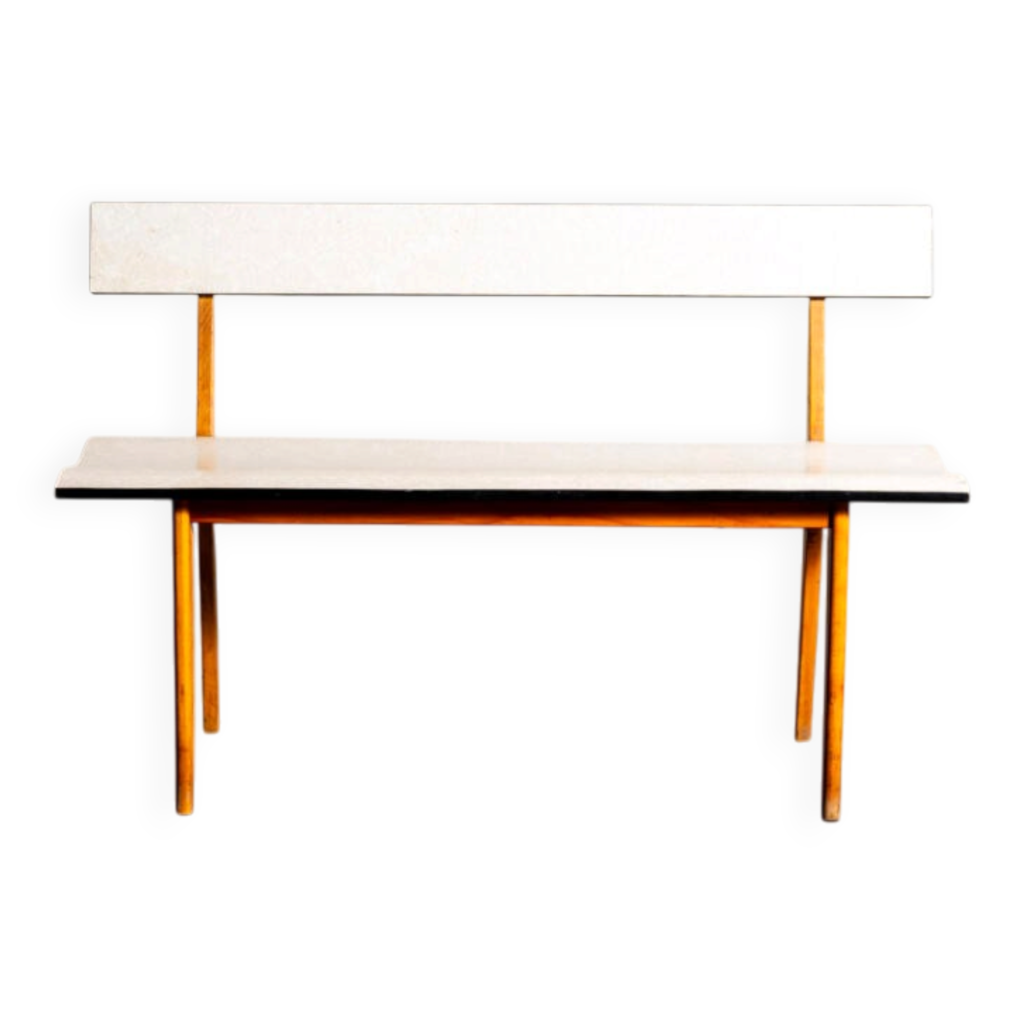Wood and formica bench