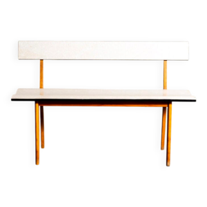 Banc en bois et formica