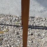 lot of 2 wooden chairs and green velvet