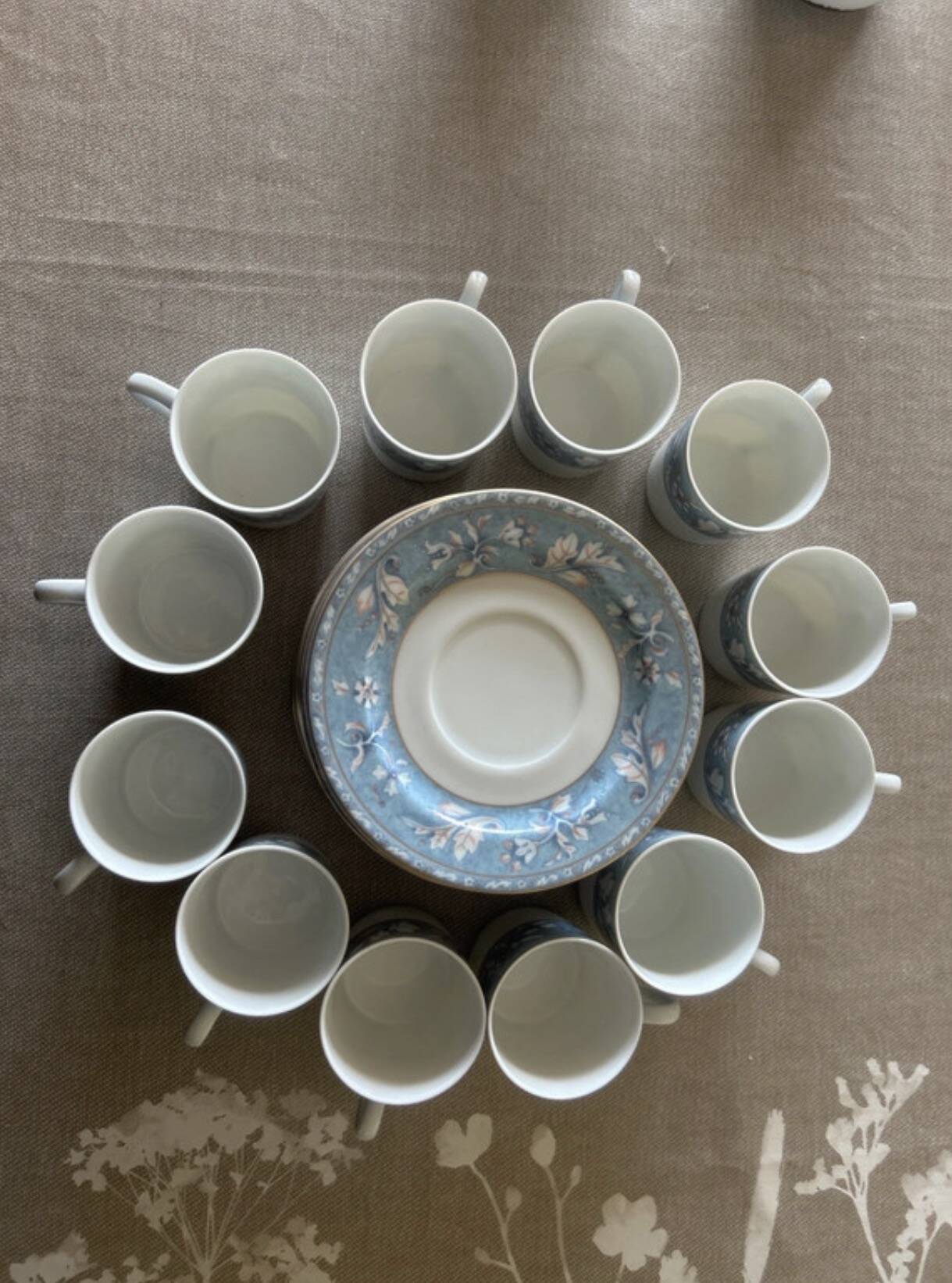 Cup and saucer for coffee