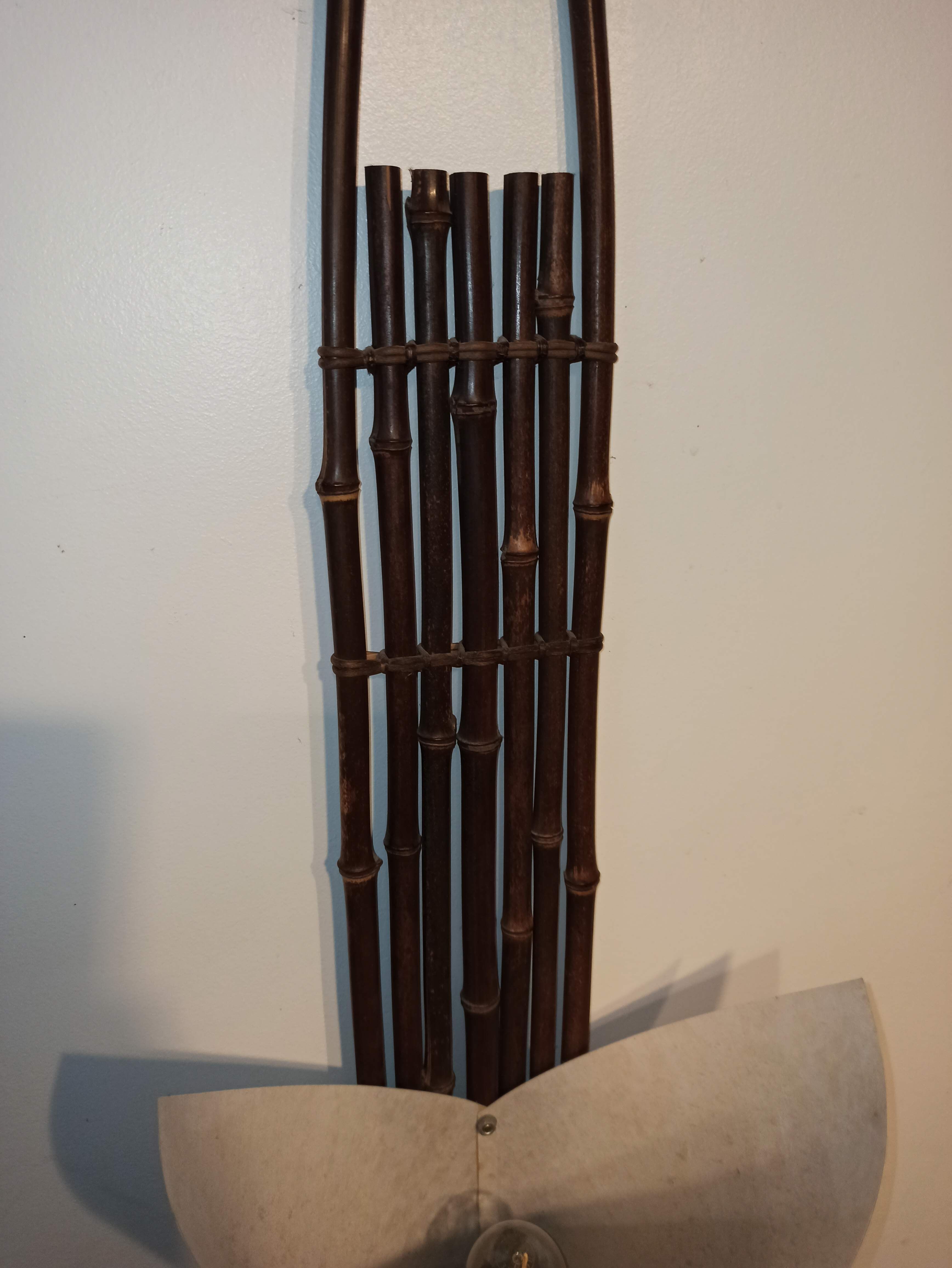 102.5 cm Large Japanese Wall Lamp Bamboo Paper