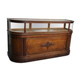 Antique Oak Jewellery Cabinet or Shop Counter, Early 20th Century
