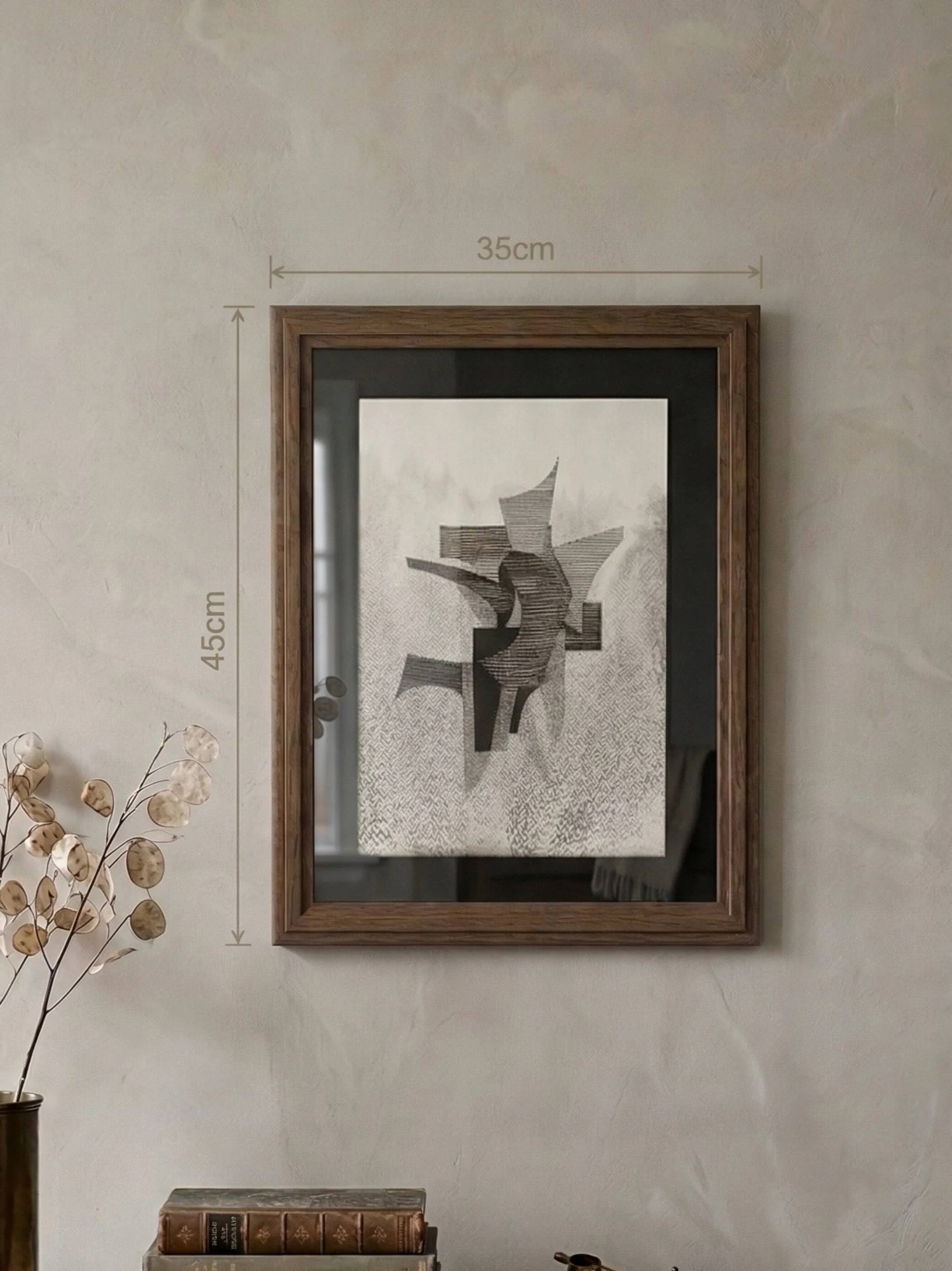 Original work on paper framed, signed Eugène Eechaut, created in ink in 1973.