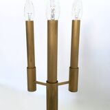 Three-Arm Brass Table Lamp with a Candelabra Design, Italy