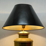 Vintage 70's golden metal lamp