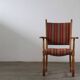 Vintage Danish Brutalist Oak Armchair in the style of Henning Kjærnulf, 1960s
