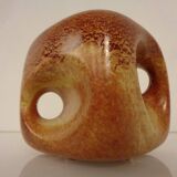 Italian ceramic cube vase by Roberto Rigon for Bertoncello, 1960s.