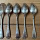Set of 8 antique silver-plated cutlery pieces