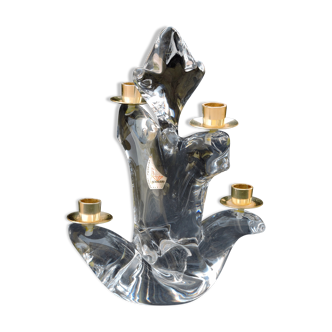 Vintage crystal candle holder by schneider