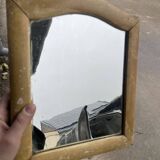 Old golden frame mirror