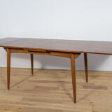 Table à manger en chêne extensible danois du milieu du siècle, années 1960