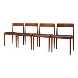 Set of four teak chairs, Danish design, 1970s, designer: Kai Kristiansen, m