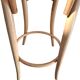 Ensemble de 4 tabourets style Thonet en bois courbé et paille de Vienne des années 70.