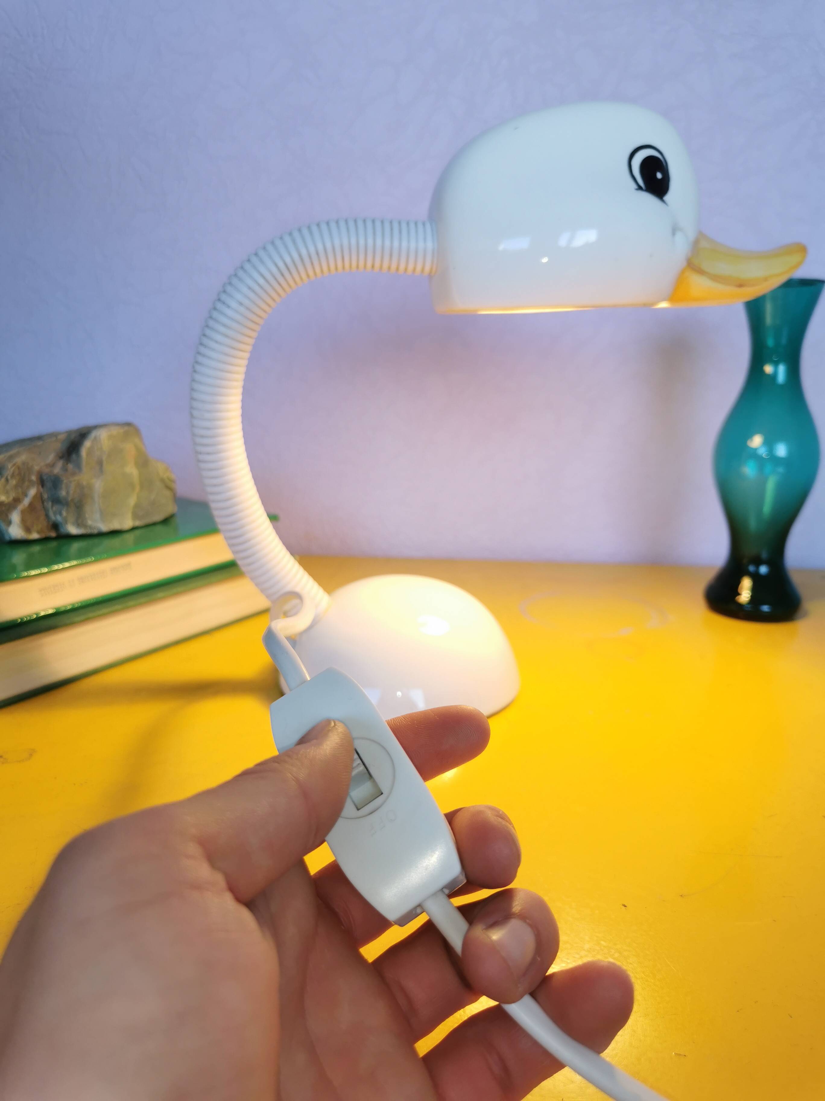 Flexible ceramic duck lamp, 1968