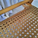 Paire de chaises pliantes cannées