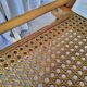 Pair of folding cane chairs