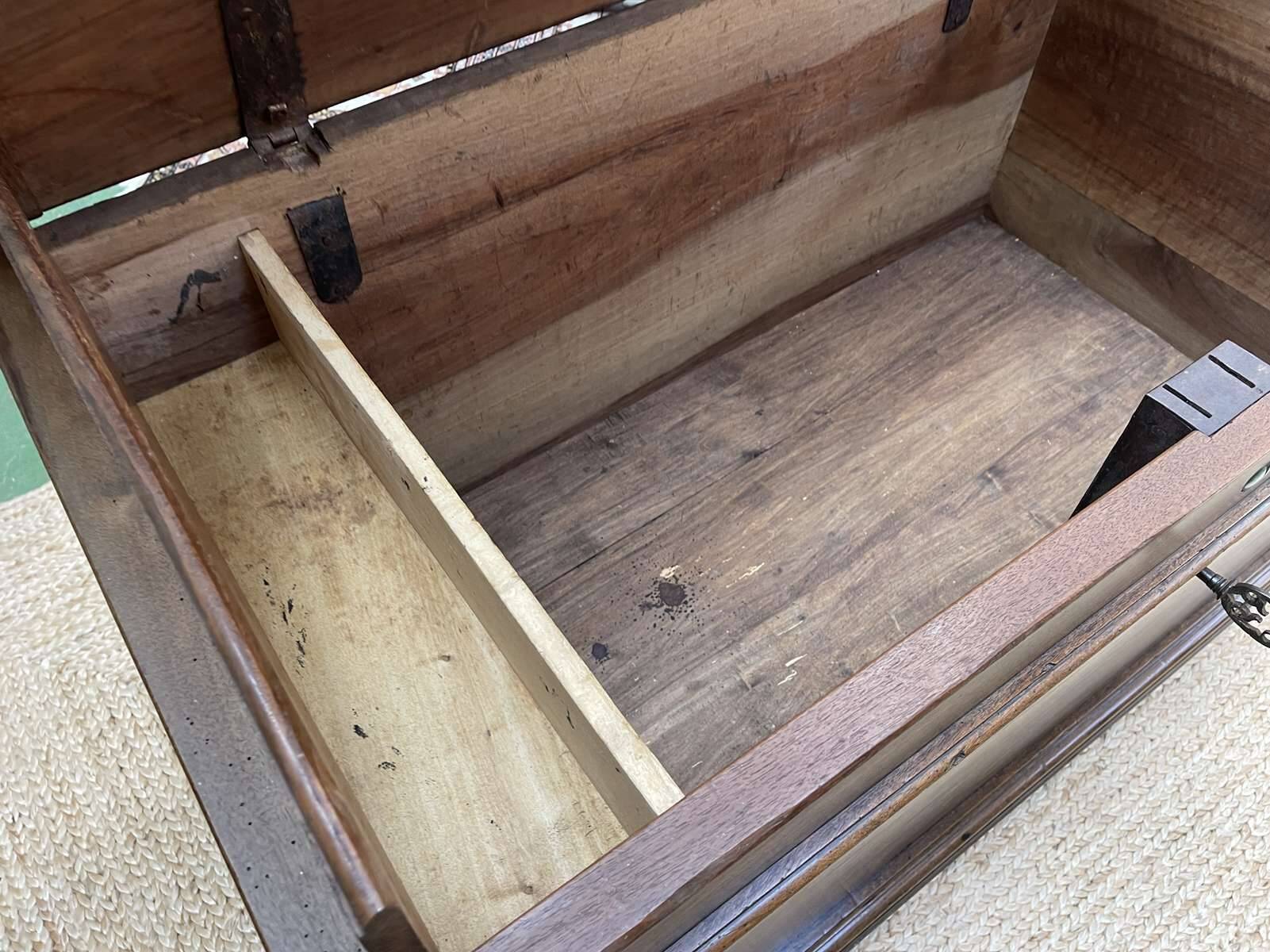 18th century walnut wedding chest