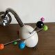 Sputnik coat rack, 1980s, Memphis colors