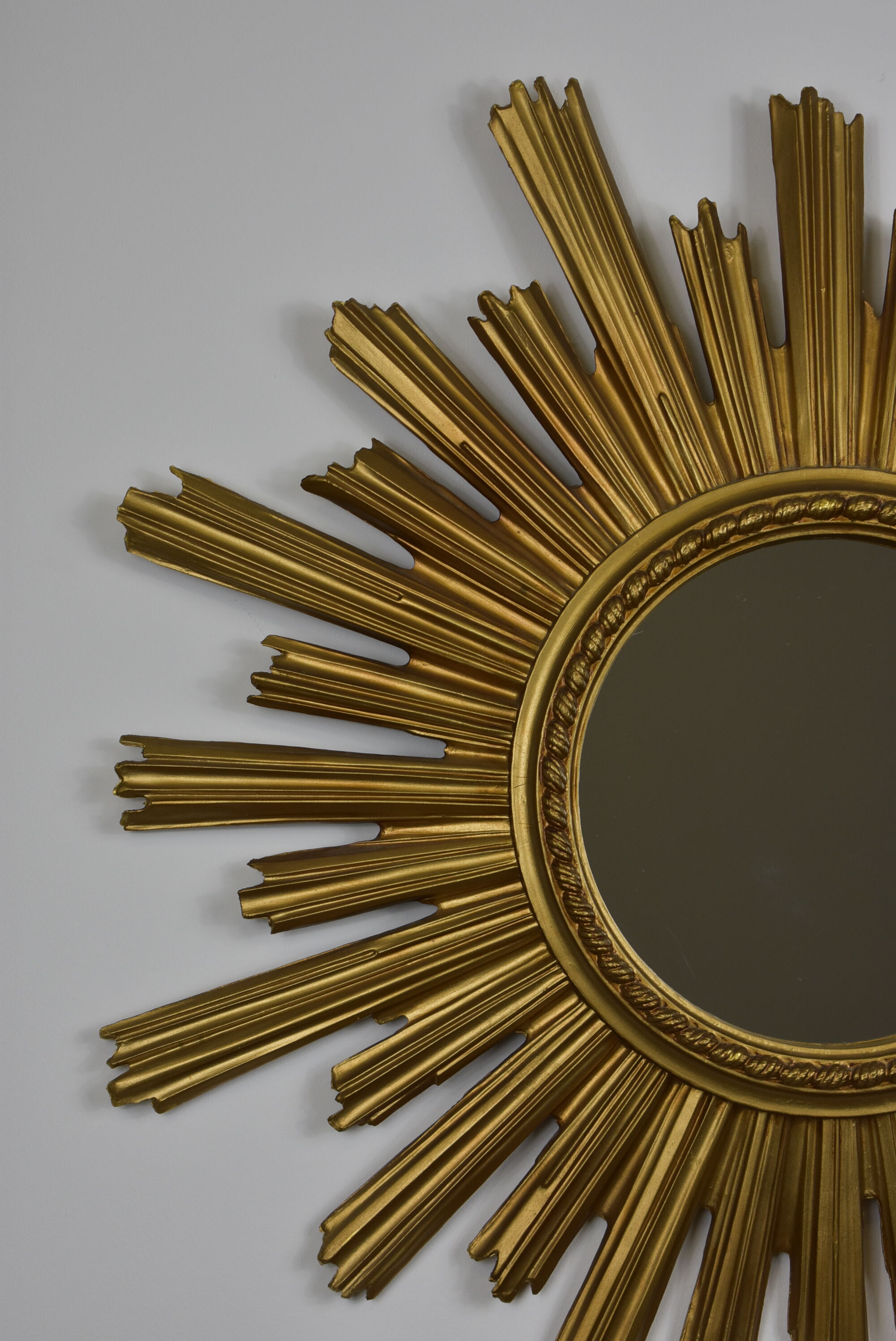 Vintage golden sun mirror 58cm