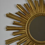 Vintage golden sun mirror 58cm