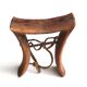 African wooden headrest 70s
