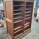 Double curtain cabinet in oak "notary's furniture"