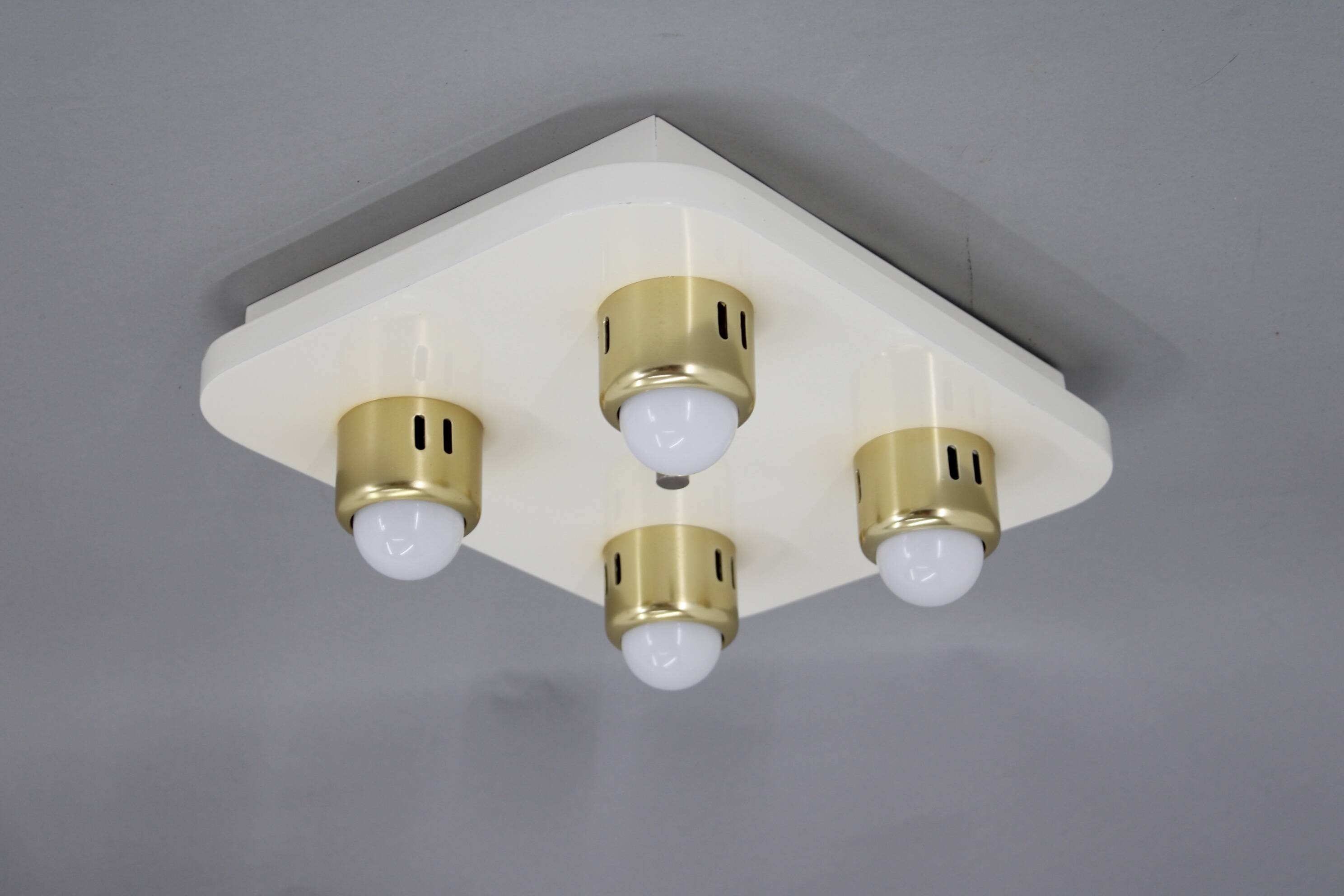 1970s Flush Mount Ceiling Light, Italy