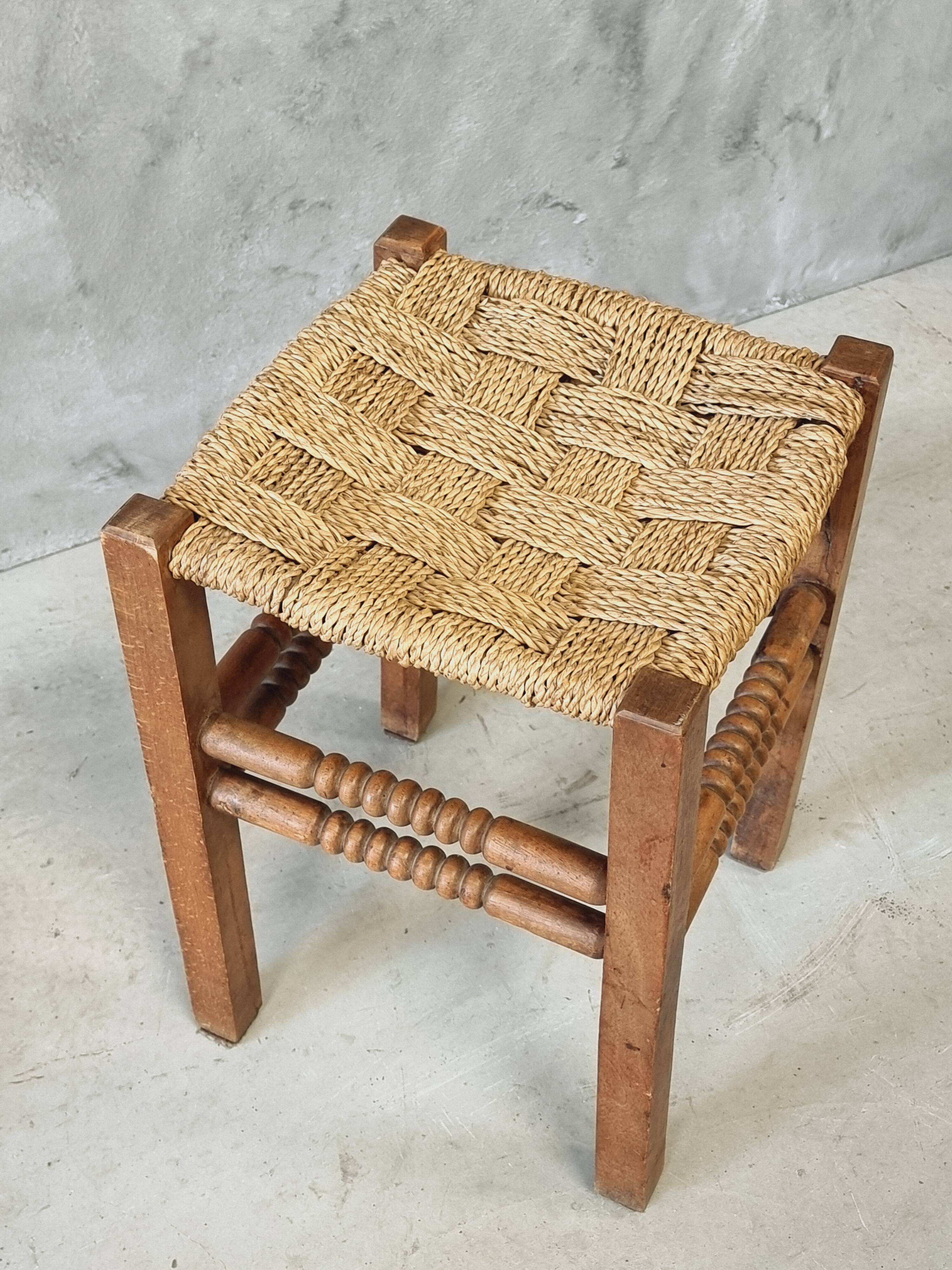 Vintage stool side table plant table