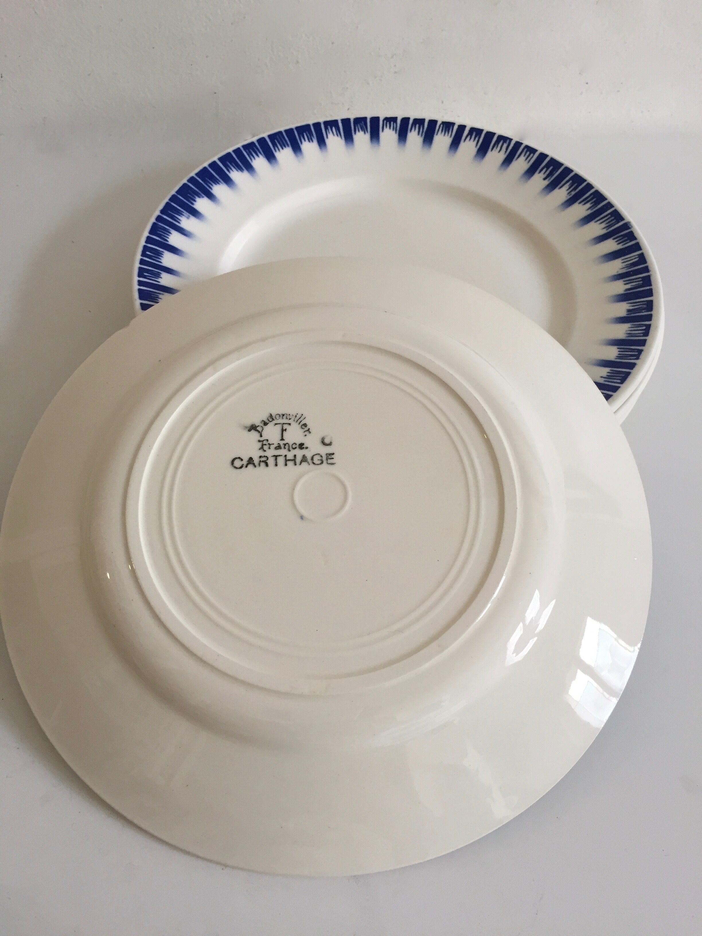 Ensemble de 10 assiettes "Carthage" - Badonviller